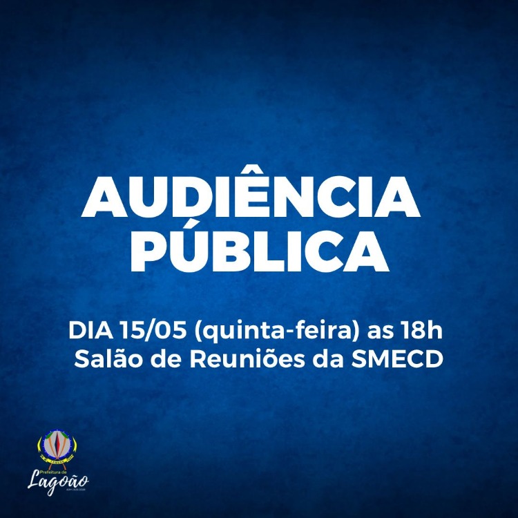 Atenção, Agentes Culturais de Lagoão!
